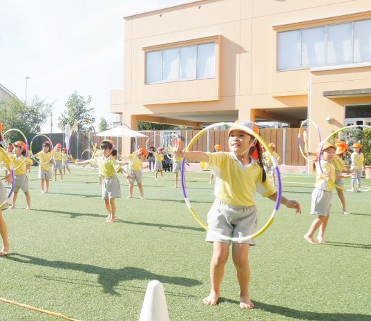 幼稚園　保育園　新体操 年長 新体操クラブ参観 ｜ 認定こども園青葉幼稚園ブログ ｜ 認定こども園青葉幼稚園 東京都稲城市